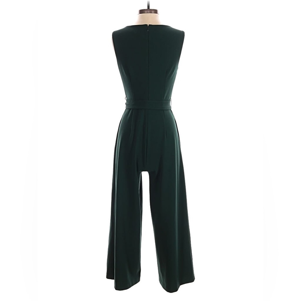 Calvin Klein Women’s Green Jumpsuit Wide-Leg, Elegant Dressy One-Piece Size 16 - Picture 3 of 6